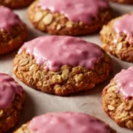 Strawberry Iced Oatmeal Cookies Strawberry Iced Oatmeal Cookies Browned Butter Blondie