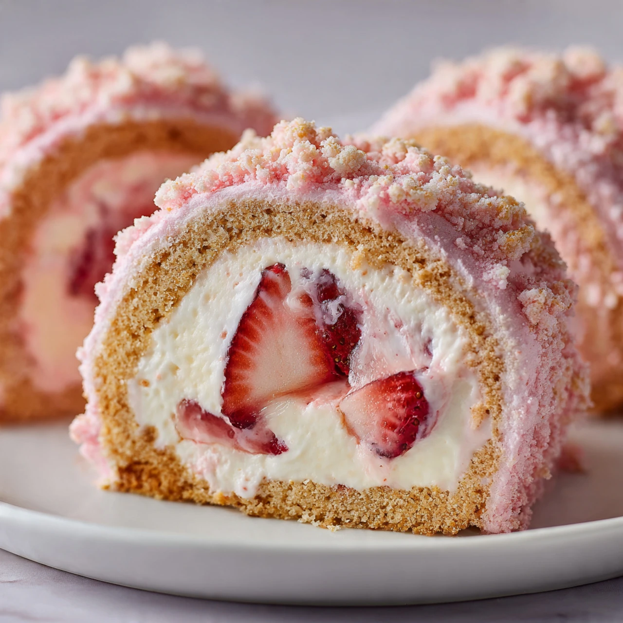 Strawberry Shortcake Cheesecake Rolls Strawberry Shortcake Cheesecake Rolls