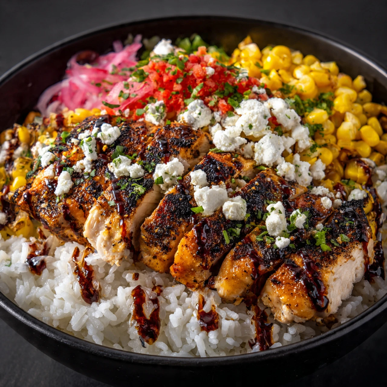 Street Corn Chicken Rice Bowl Recipe