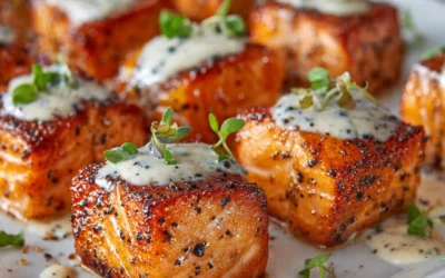 Sweet and Spicy Crispy Salmon Nuggets