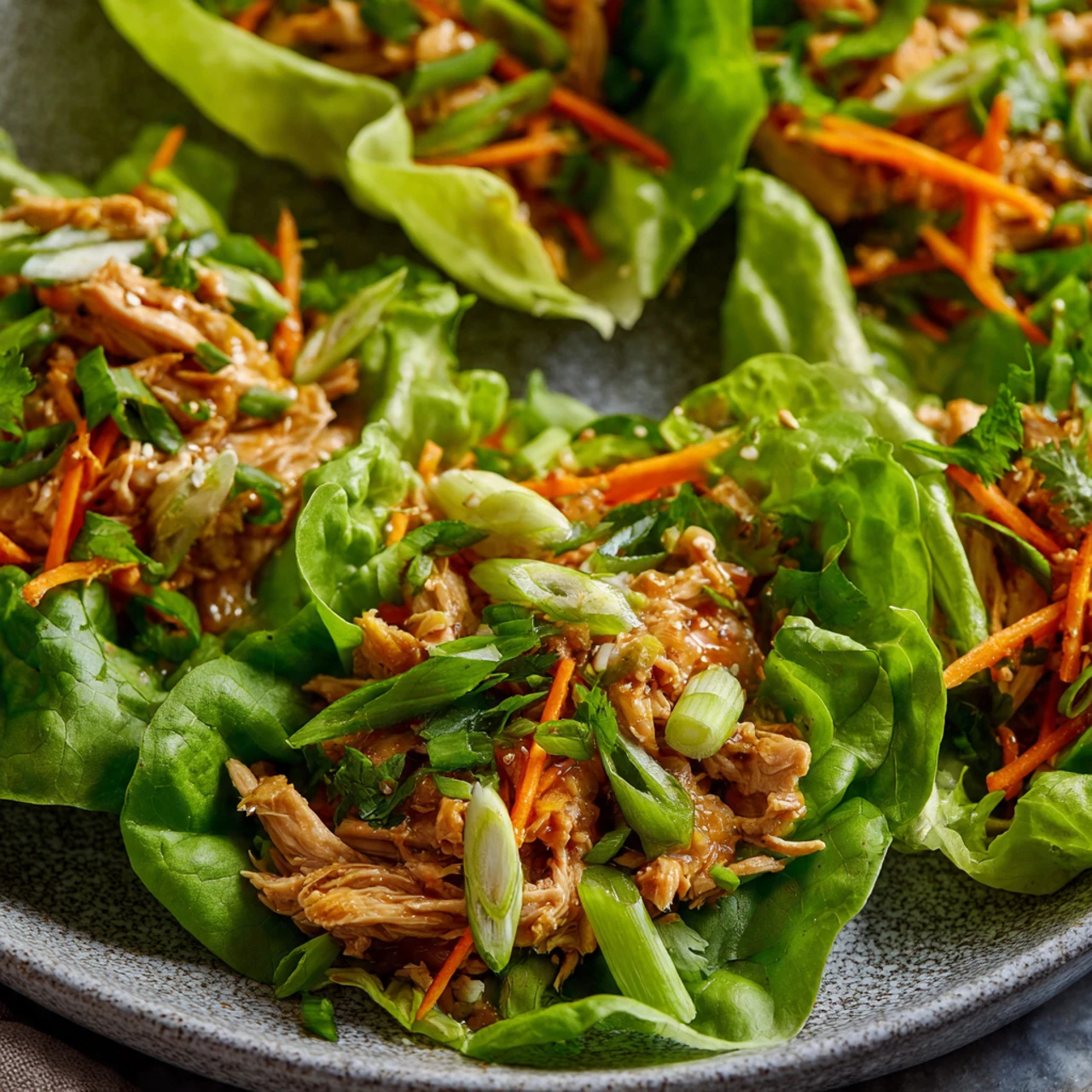 Thai Chicken Lettuce Wraps