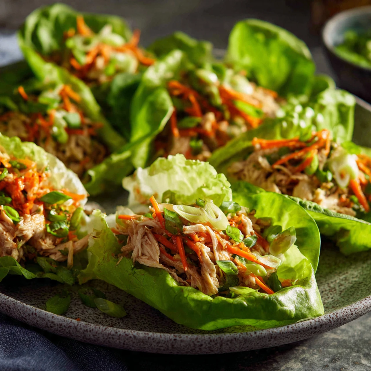 Thai Chicken Lettuce Wraps Thai Chicken Lettuce Wraps