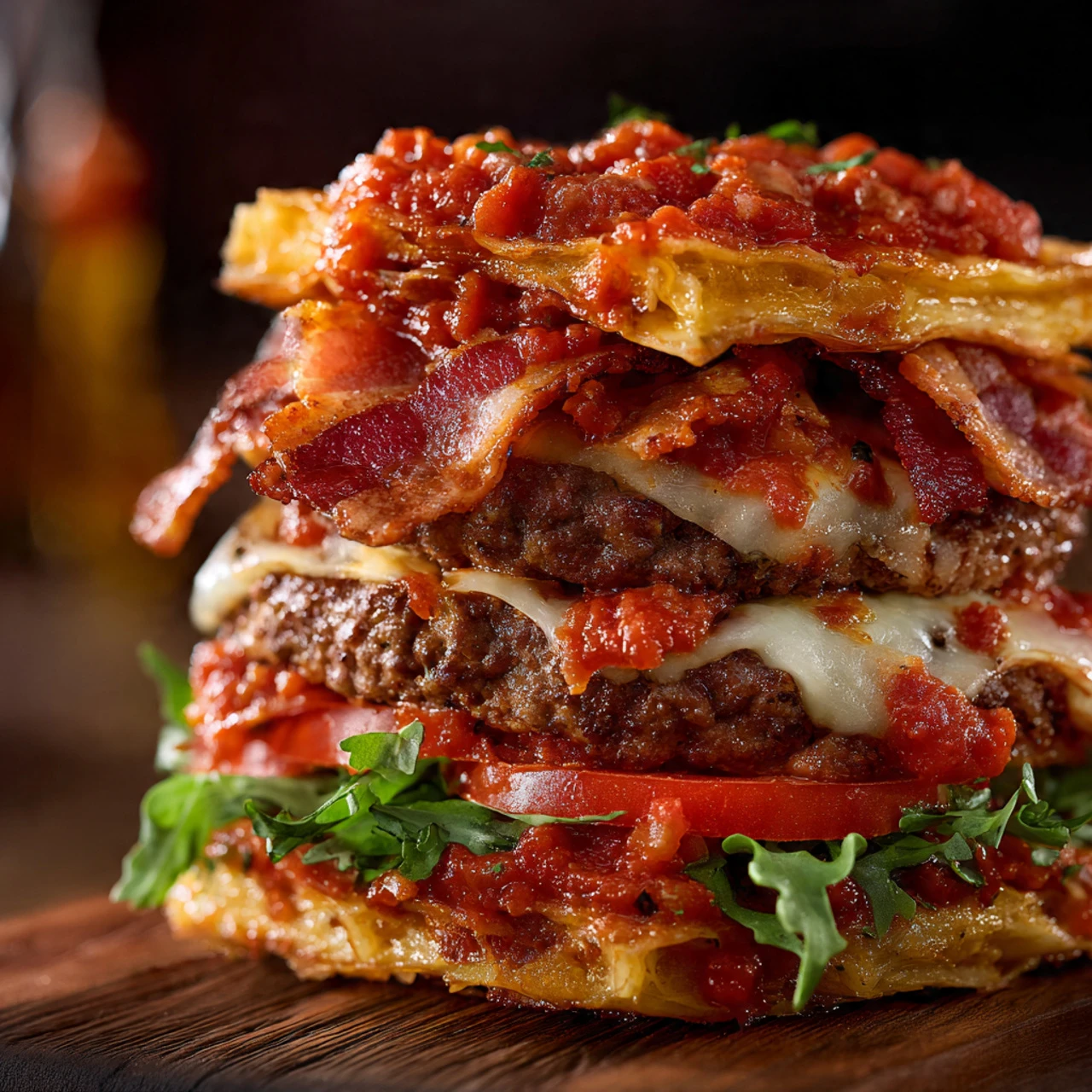 The Bacon Lasagna Burger Bacon Lasagna Burger