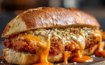 Vodka Sauce Chicken Parmesan Sandwich