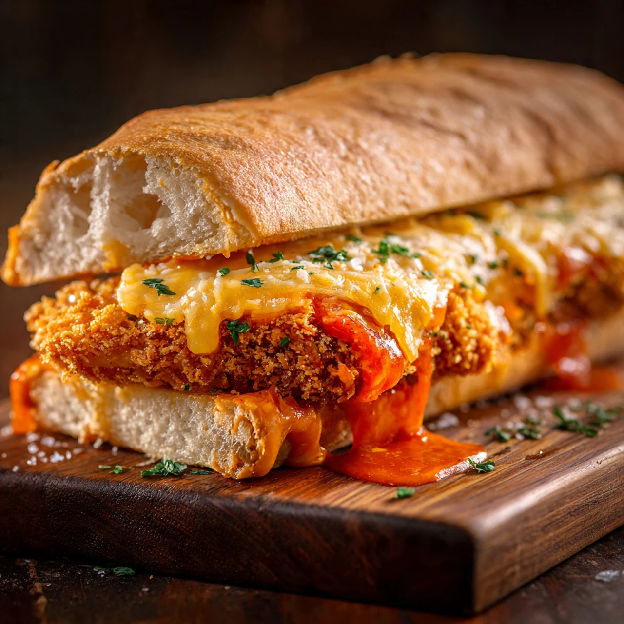 Vodka Sauce Chicken Parmesan Sandwich Vodka Sauce Chicken Parmesan Sandwich