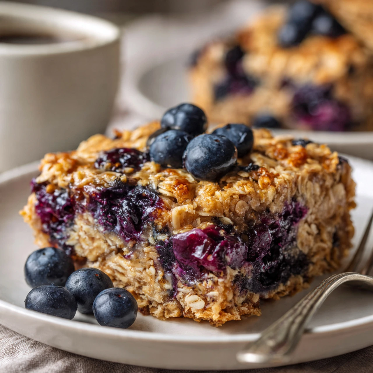 Zucchini Blueberry Baked Oatmeal