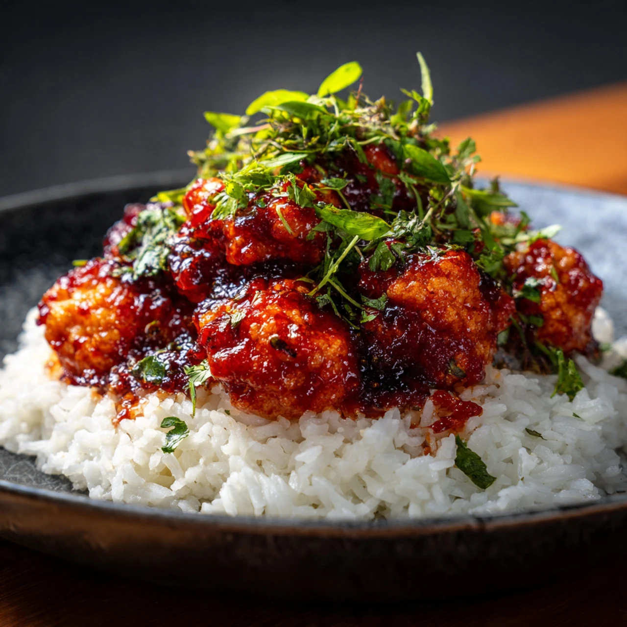 Air-Fried Korean Chili Cauliflower (Vegan)