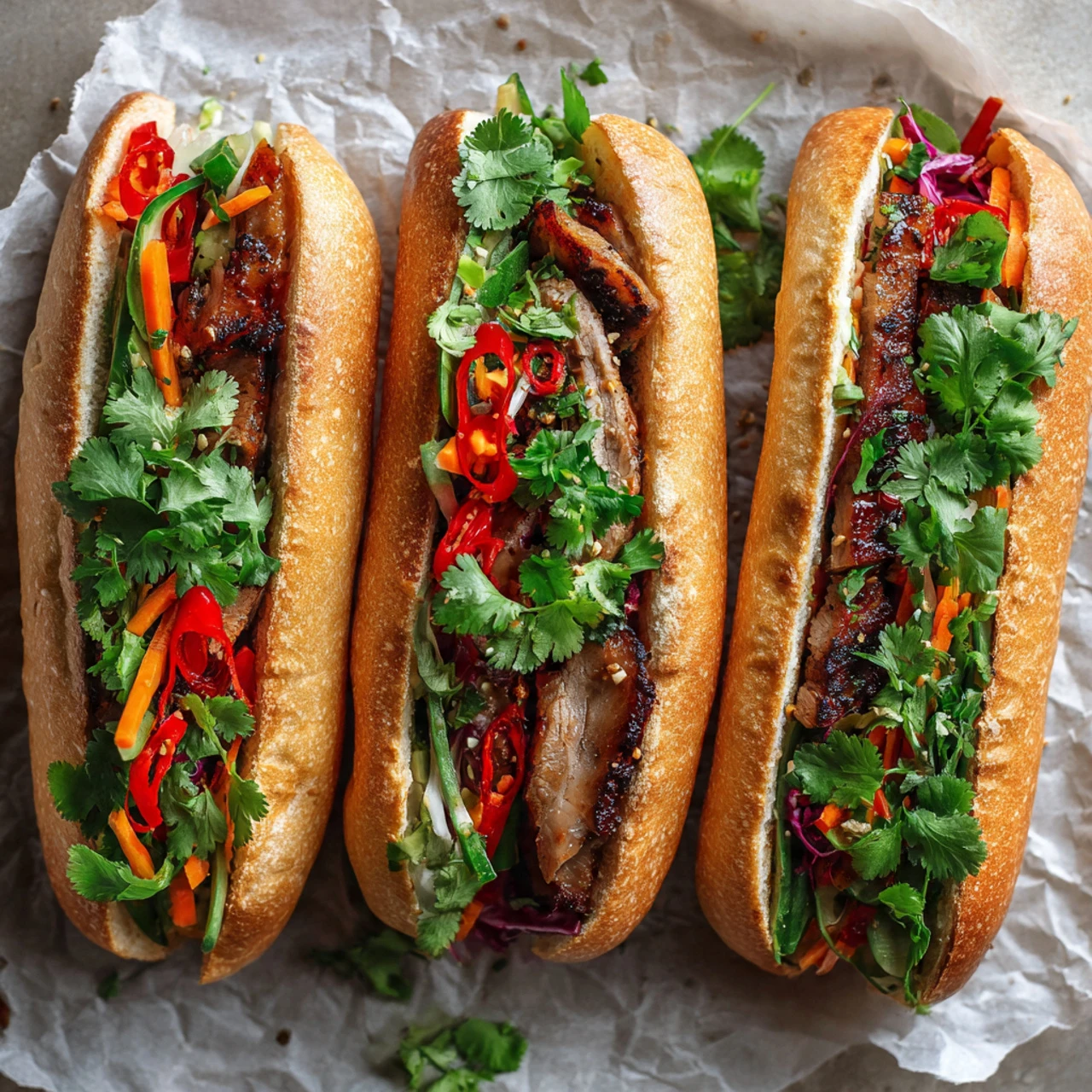 Banh Mi Sandwiches Banh Sandwiches