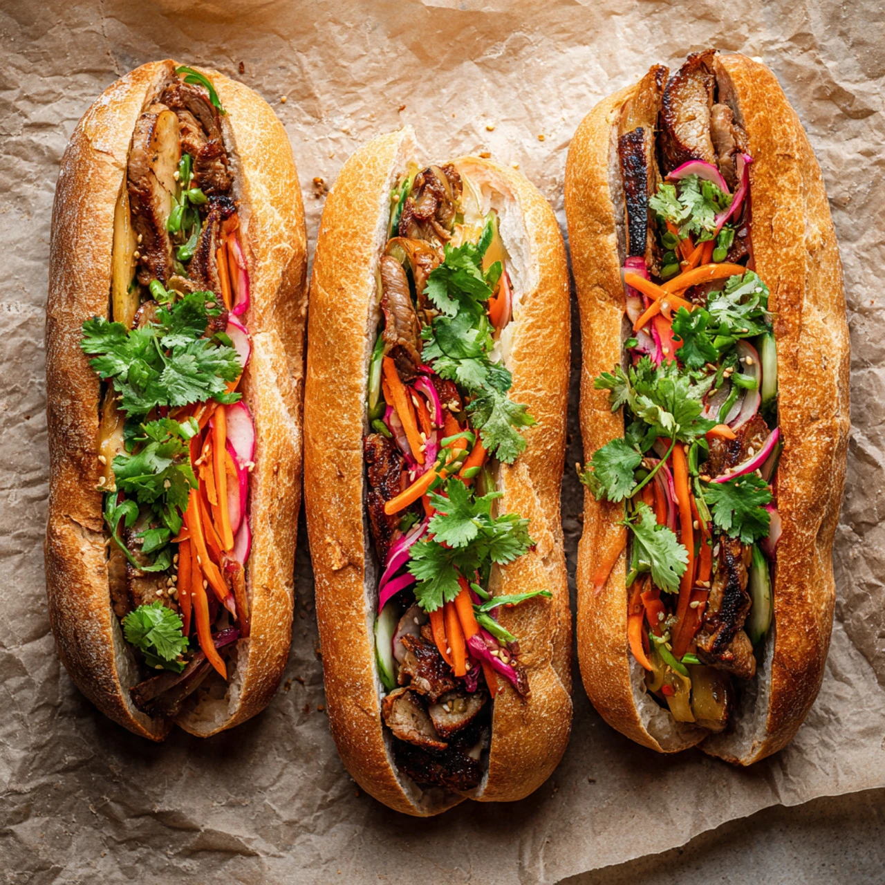 Banh Mi Sandwiches Banh Sandwiches