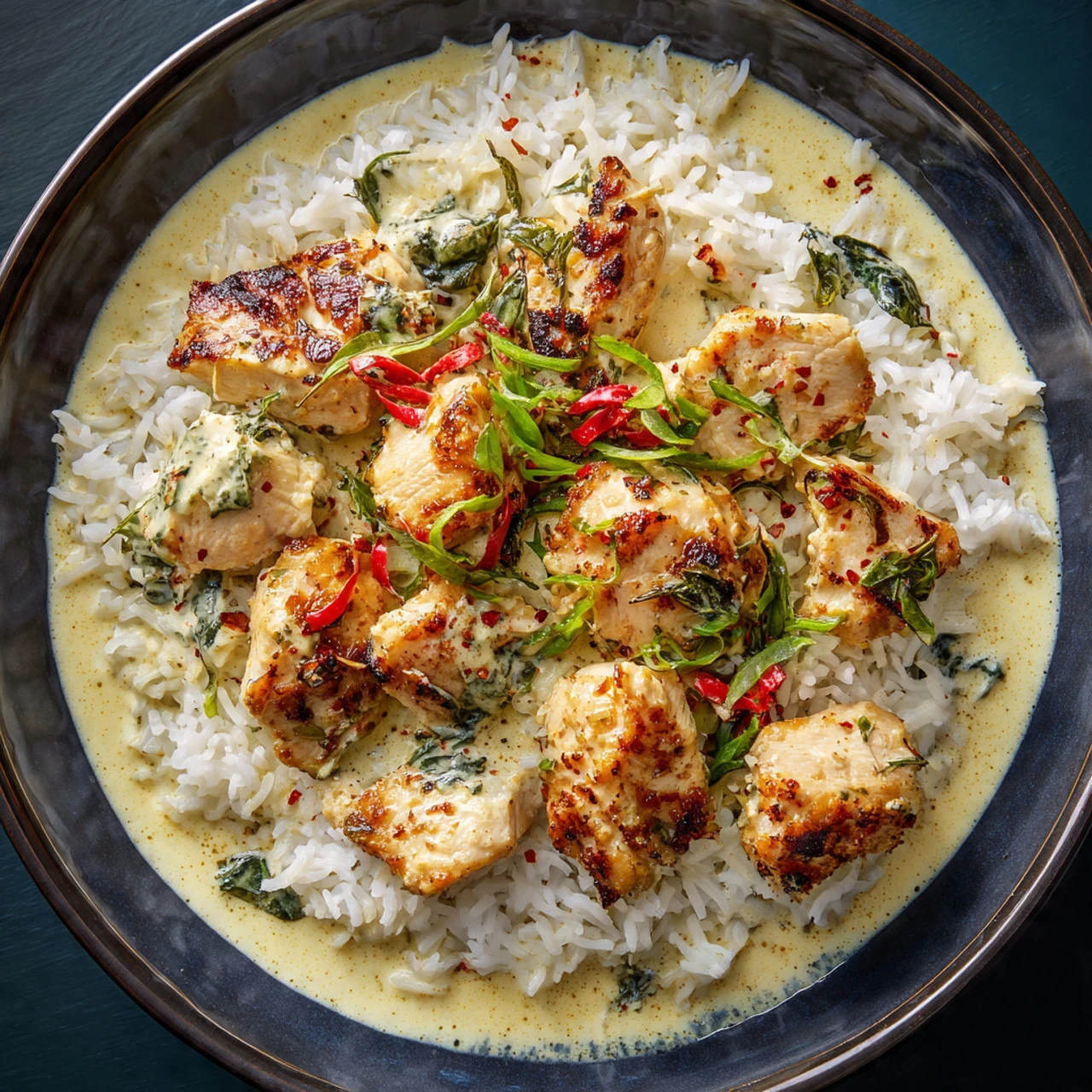 Basil Chicken In Coconut Curry Sauce Basil Chicken Coconut Curry Sauce