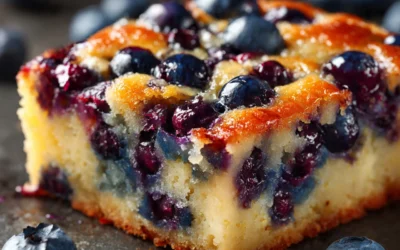 Blueberry Cottage Cheese Breakfast Bake