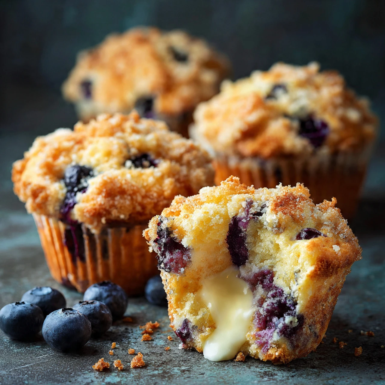 Blueberry Cream Cheese Muffins Recipe Blueberry Cream Cheese Muffins Recipe