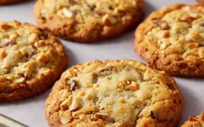 Brown Butter Coffee Toffee Cookies