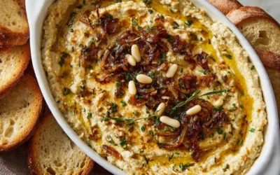 Caramelized Onion White Bean Dip