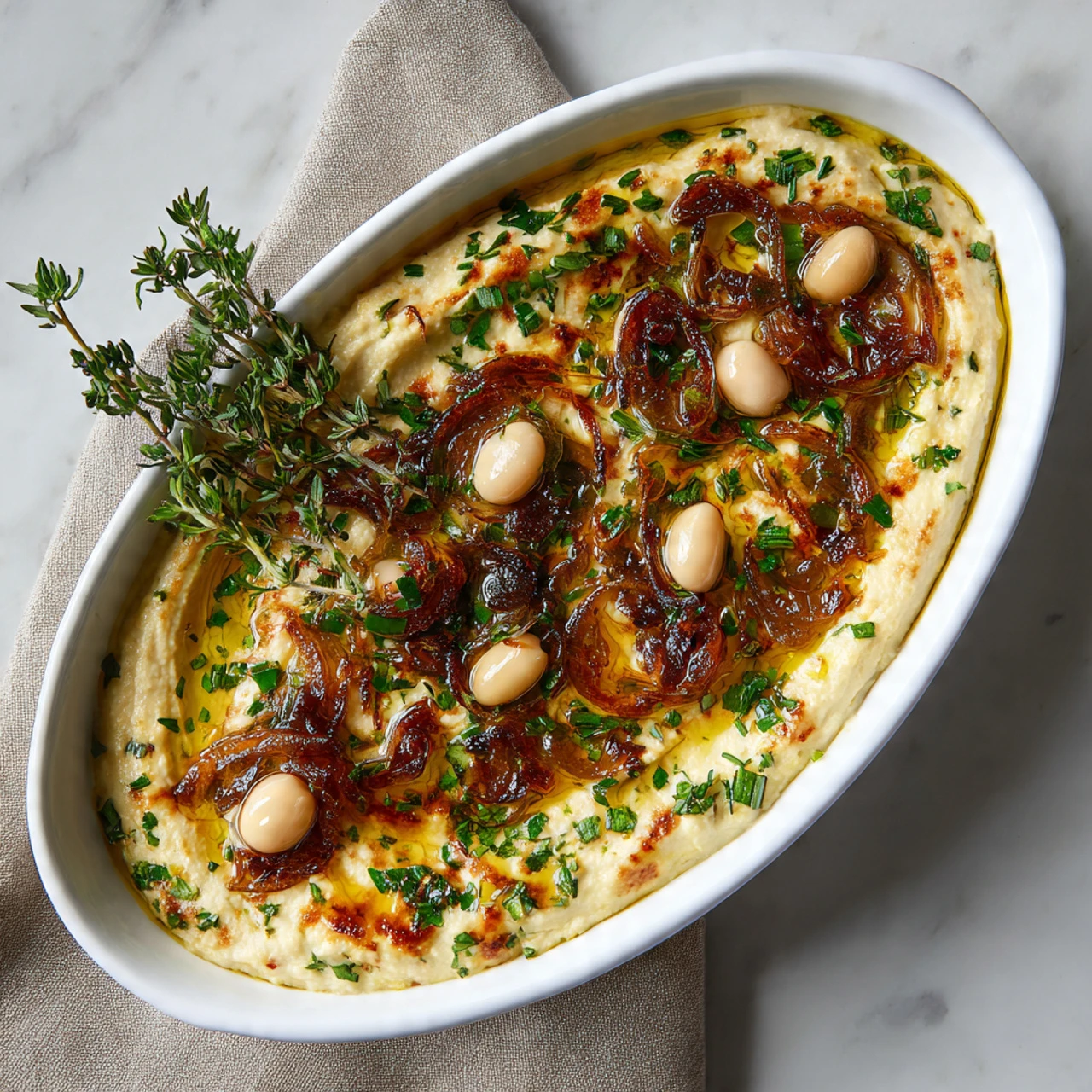 Caramelized Onion White Bean Dip Caramelized Onion White Bean Dip