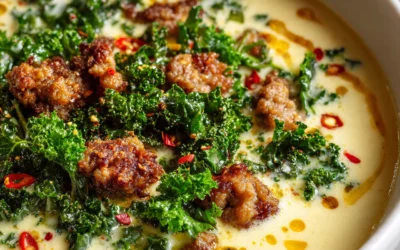 Cauliflower Sausage Kale Soup