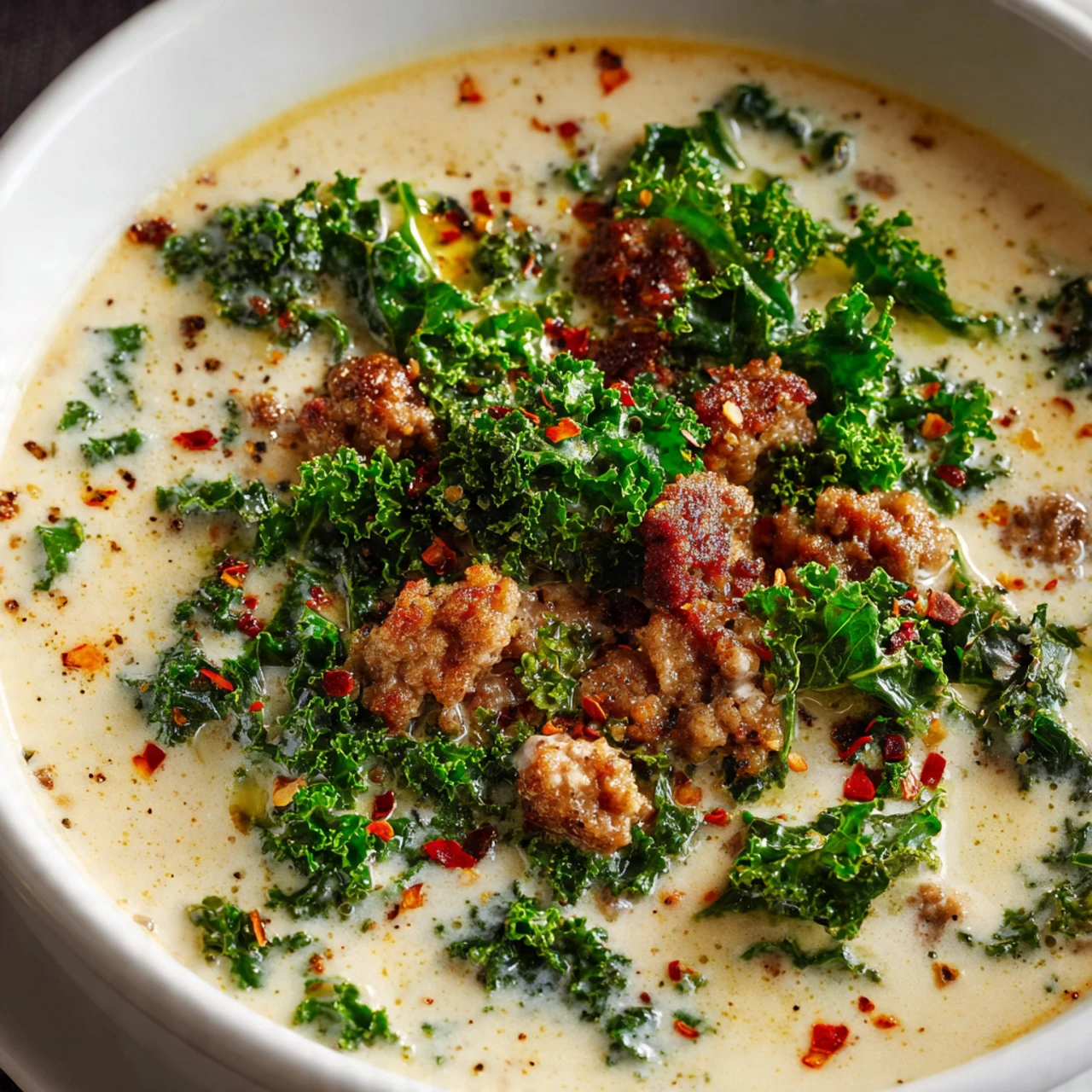 Cauliflower Sausage Kale Soup Cauliflower Sausage Kale Soup