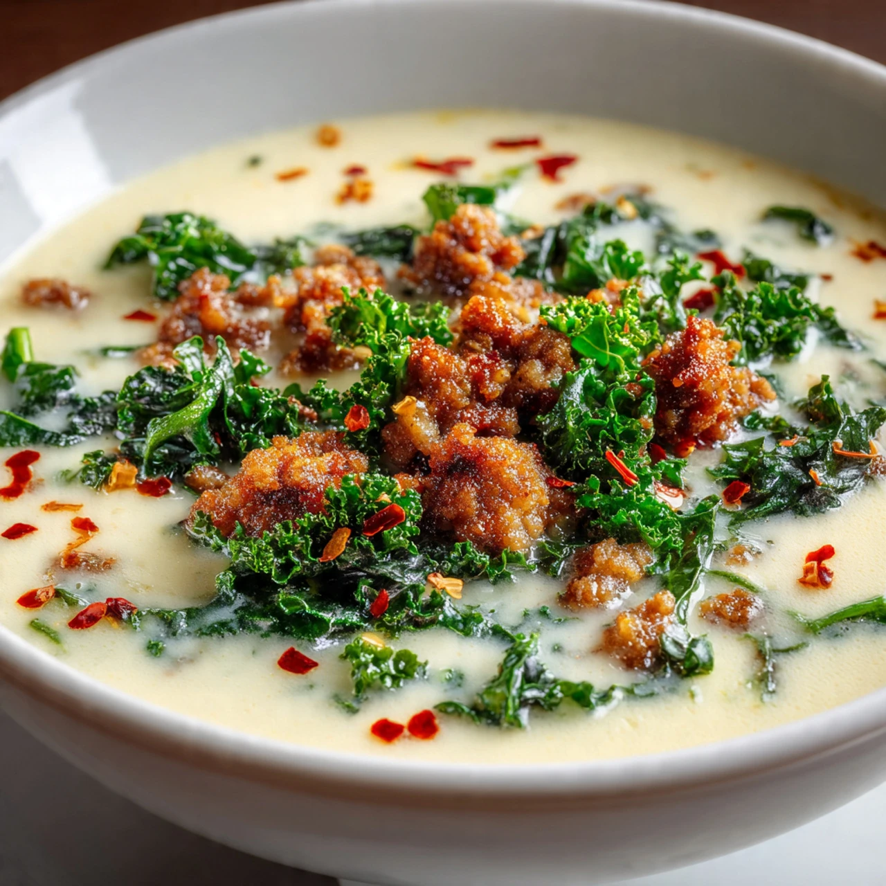 Cauliflower Sausage Kale Soup Cauliflower Sausage Kale Soup