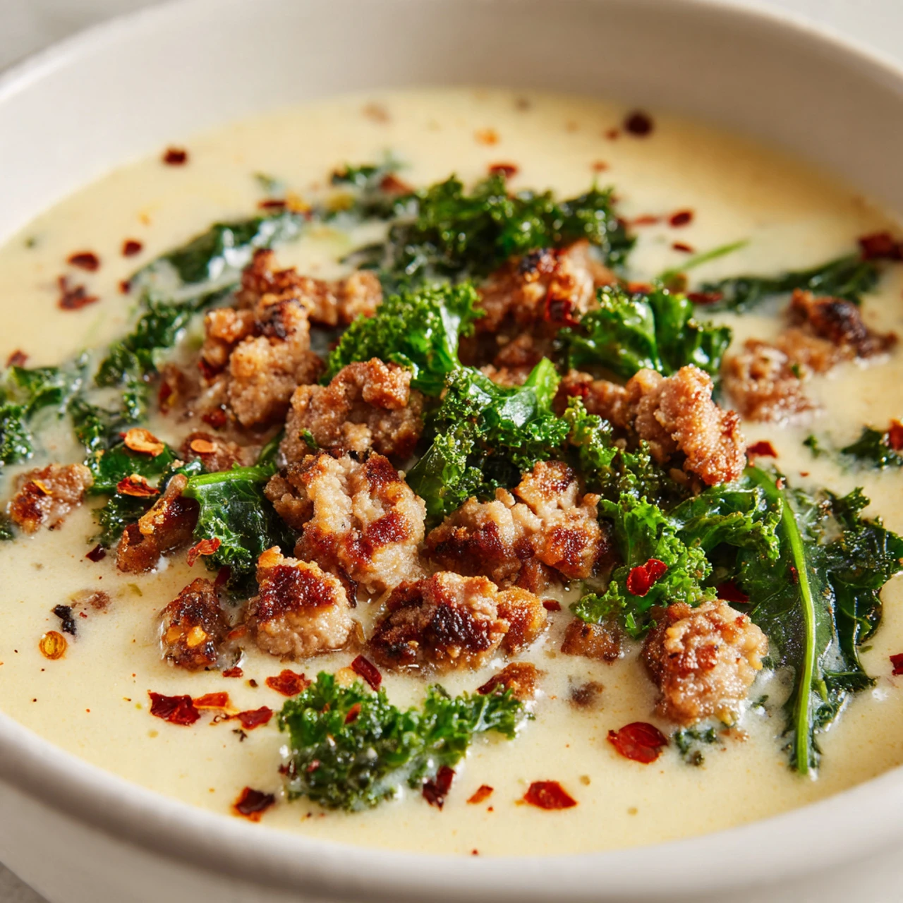 Cauliflower Sausage Kale Soup Cauliflower Sausage Kale Soup