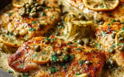 Chicken Piccata with Artichokes