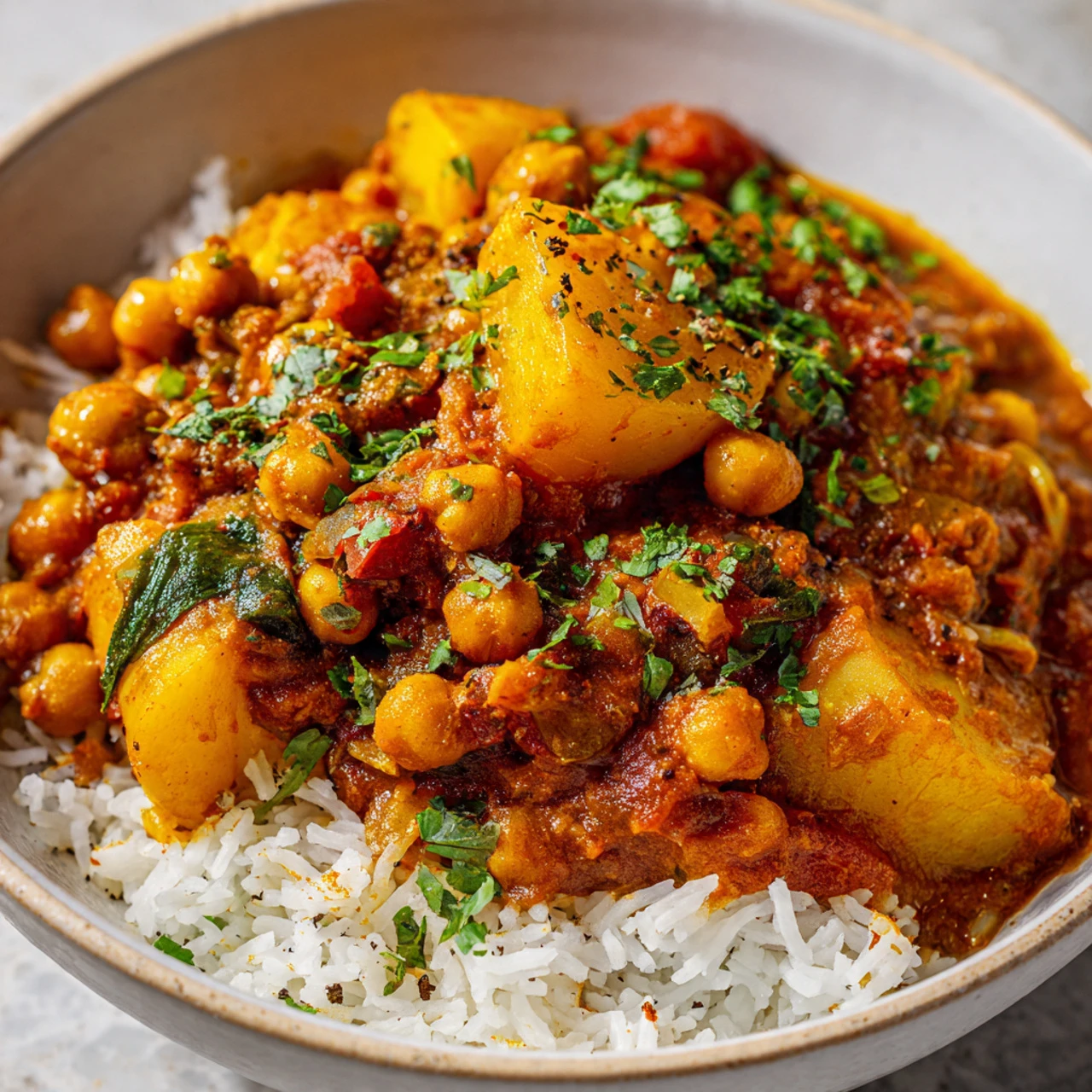 Chickpea and Potato Curry Recipe