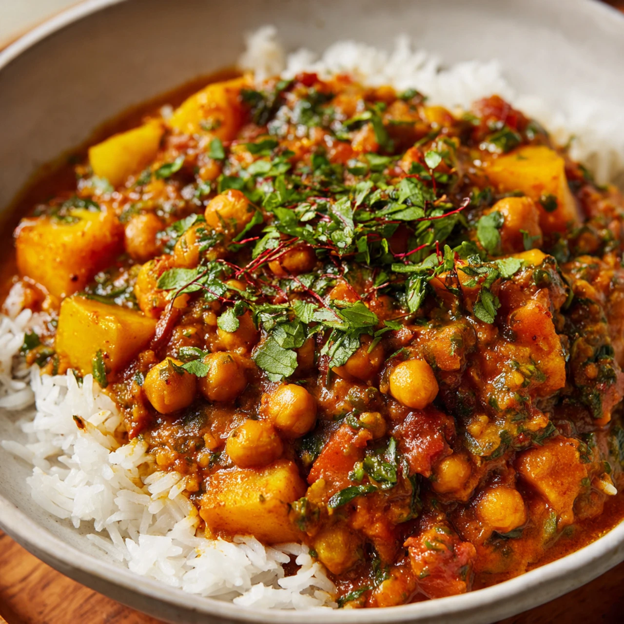 Chickpea And Potato Curry Recipe Chickpea Potato Curry Recipe