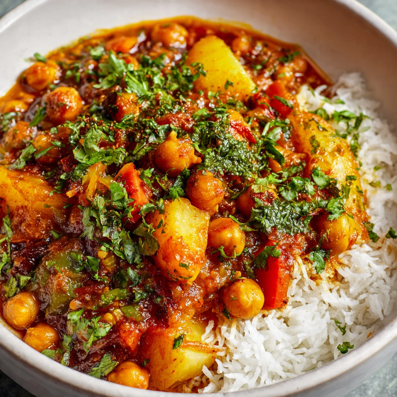 Chickpea And Potato Curry Recipe Chickpea Potato Curry Recipe