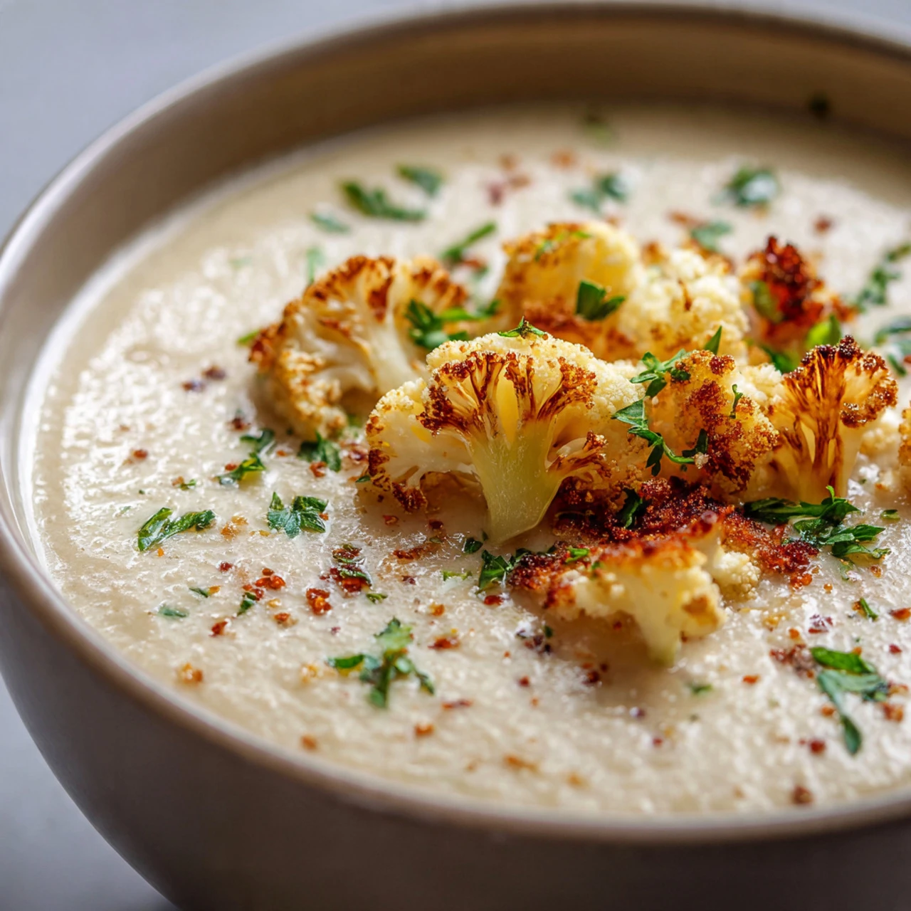 Creamy Cauliflower White Bean Soup Creamy Cauliflower White Bean Soup
