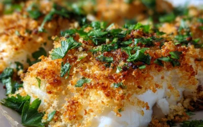 Crispy Mayonnaise & Panko Crusted Baked Fish Recipe