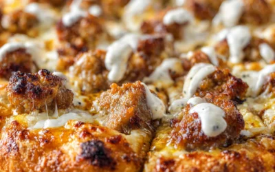 Easy Sausage Ricotta Honey Hot Pizza
