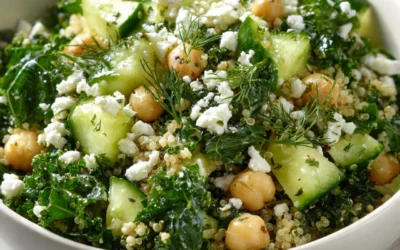 Fresh Healthy Kale Quinoa Salad