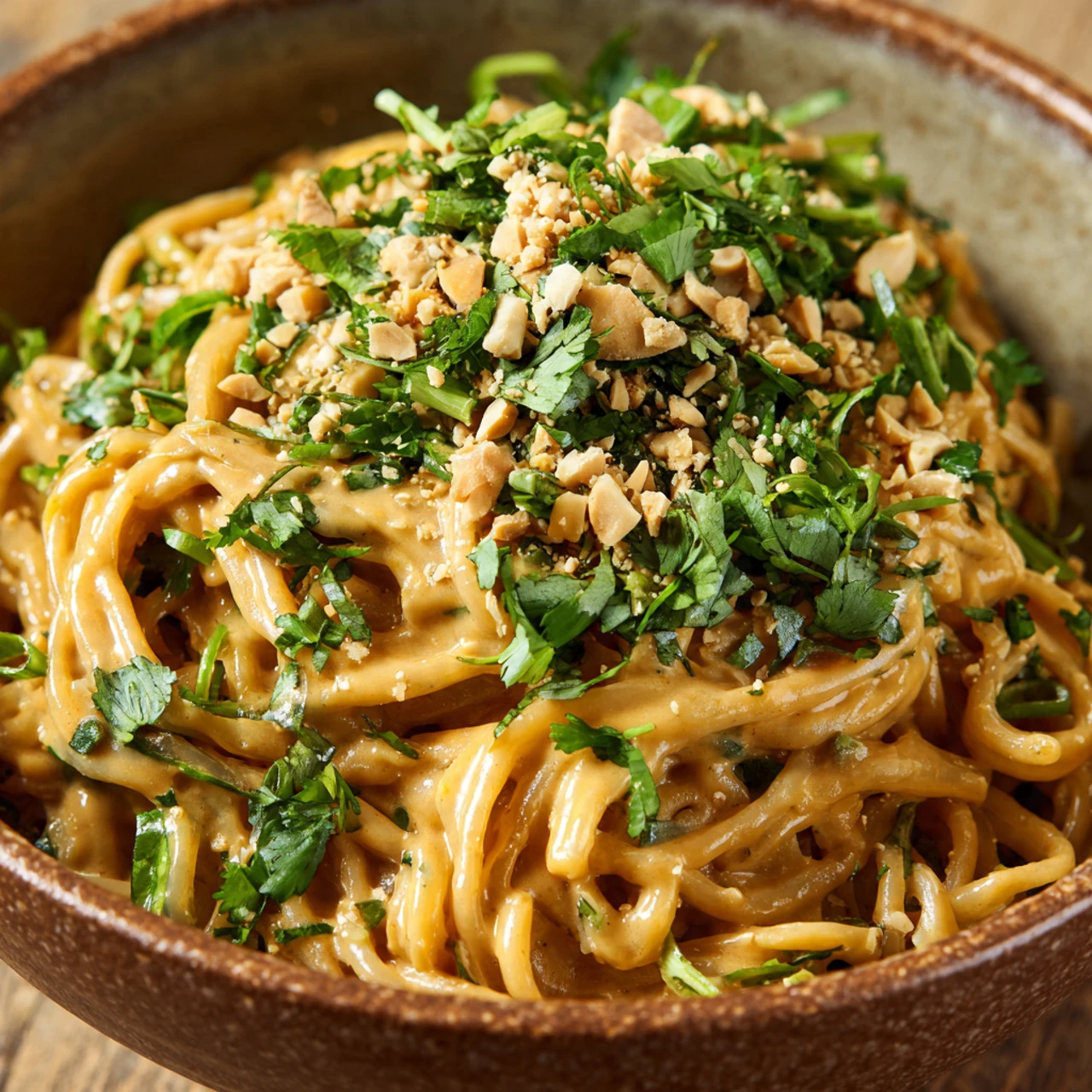 Gluten Free Red Curry Peanut Noodles – Less Than 30 Minutes
