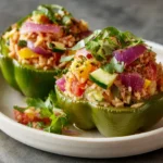 Greek Chicken Stuffed Peppers Greek Chicken Stuffed Peppers