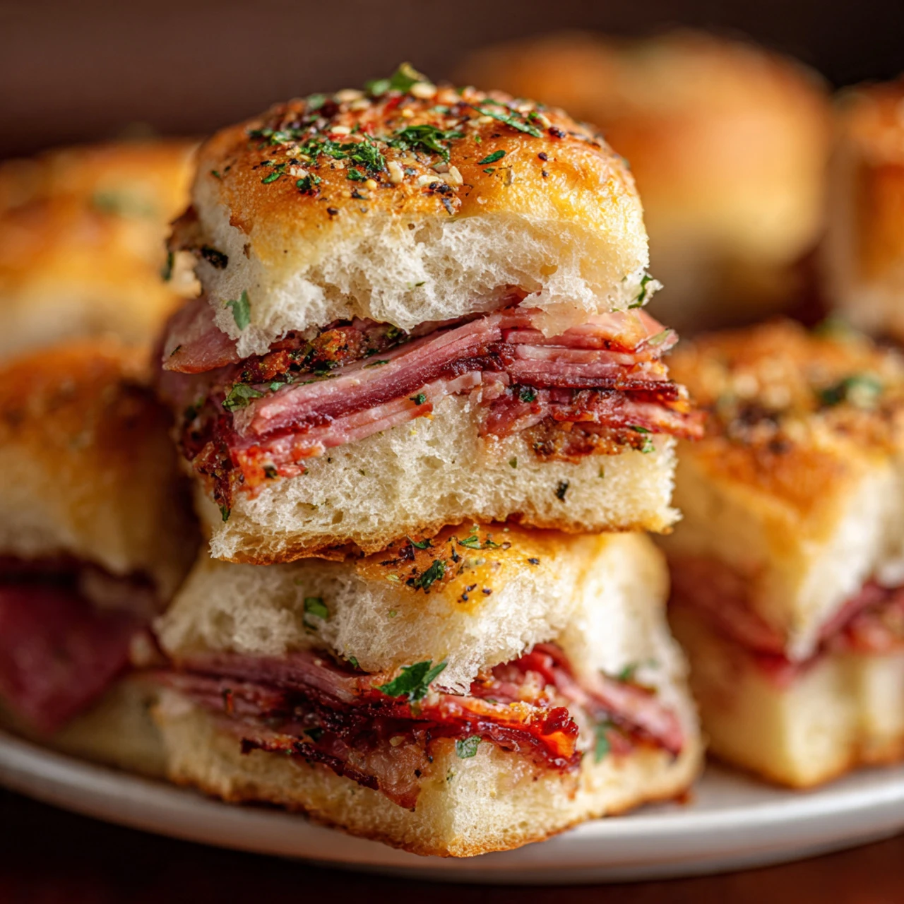 Hot Italian Sub Sliders - The Jam Jar Kitchen