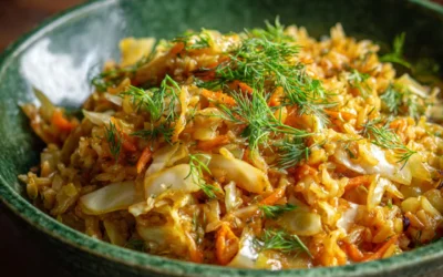 Lahanorizo (Greek Rice with Cabbage)