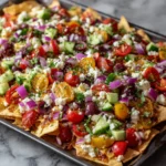 Loaded Vegetarian Greek Pita Nachos Loaded Vegetarian Greek Pita Nachos