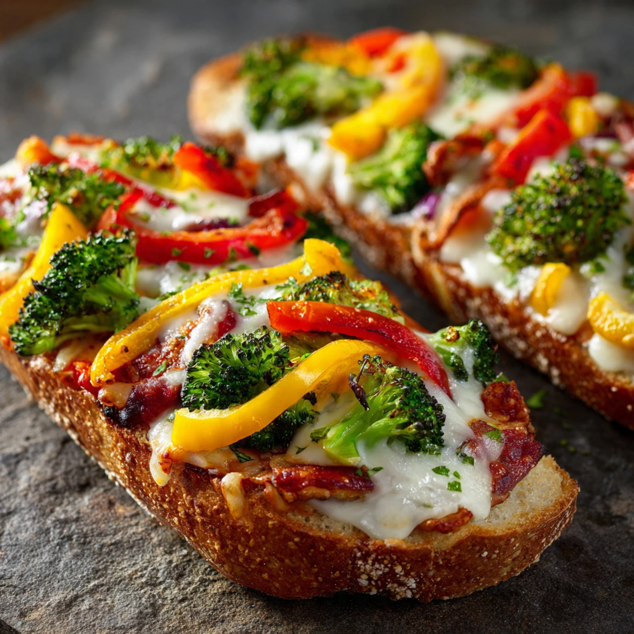 Loaded Veggie French Bread Pizza