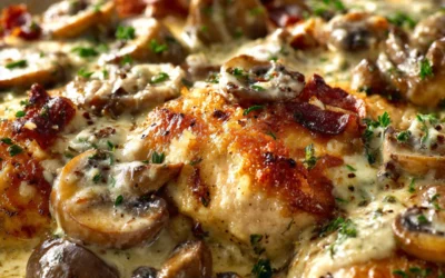 Mushroom Asiago Chicken