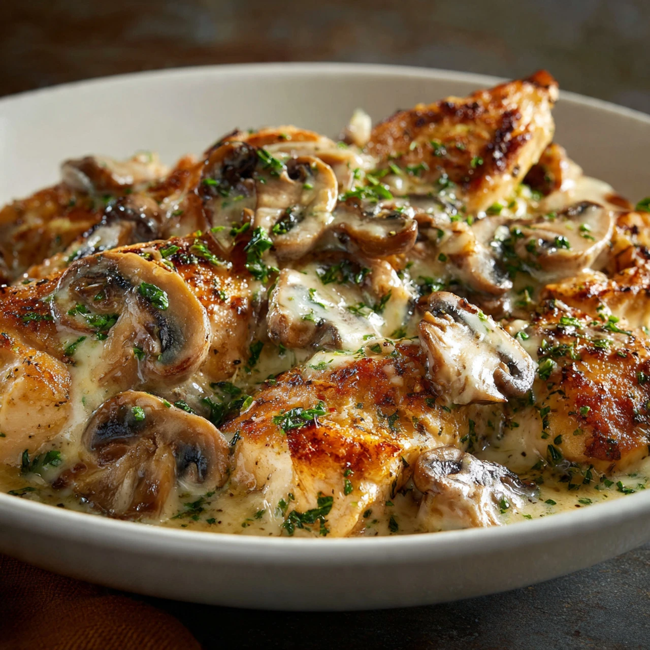 Mushroom Asiago Chicken Mushroom Asiago Chicken