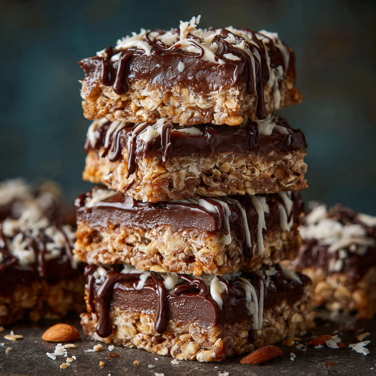 No Bake Chocolate Oatmeal Bars