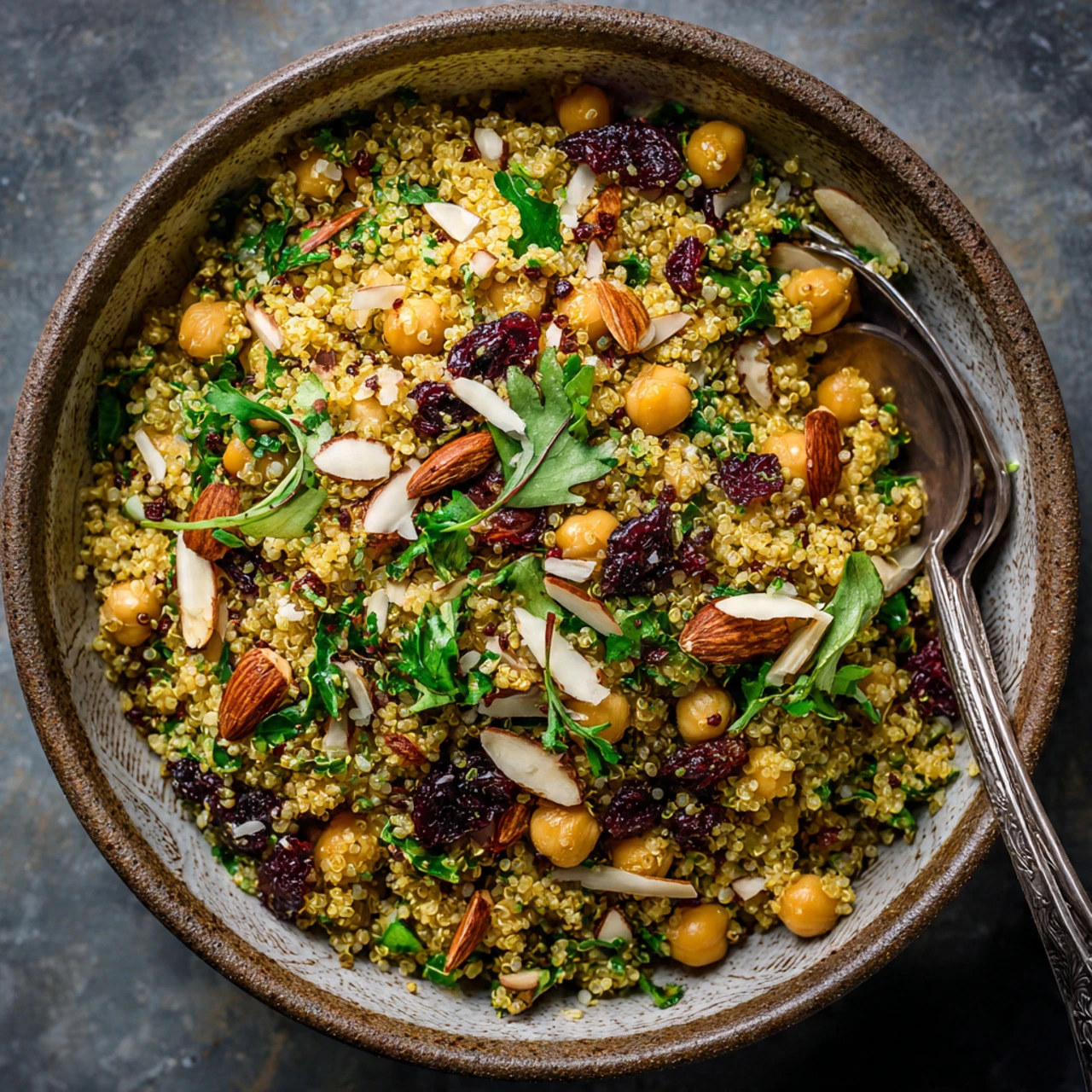 One Pot Moroccan-Inspired Chickpea Quinoa Salad One Pot Moroccaninspired Chickpea Quinoa Salad