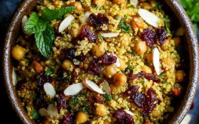 One Pot Moroccan-Inspired Chickpea Quinoa Salad
