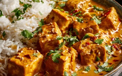 Peanut Tofu with Coconut Rice