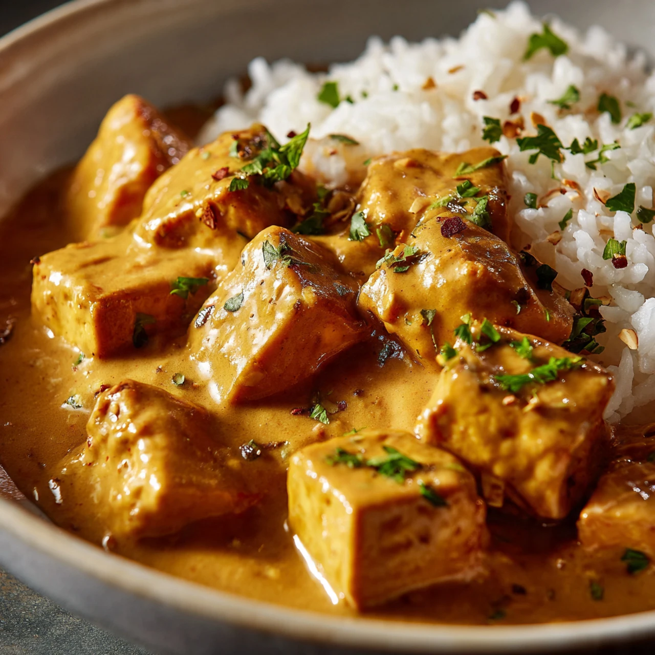 Peanut Tofu With Coconut Rice Peanut Tofu Coconut Rice
