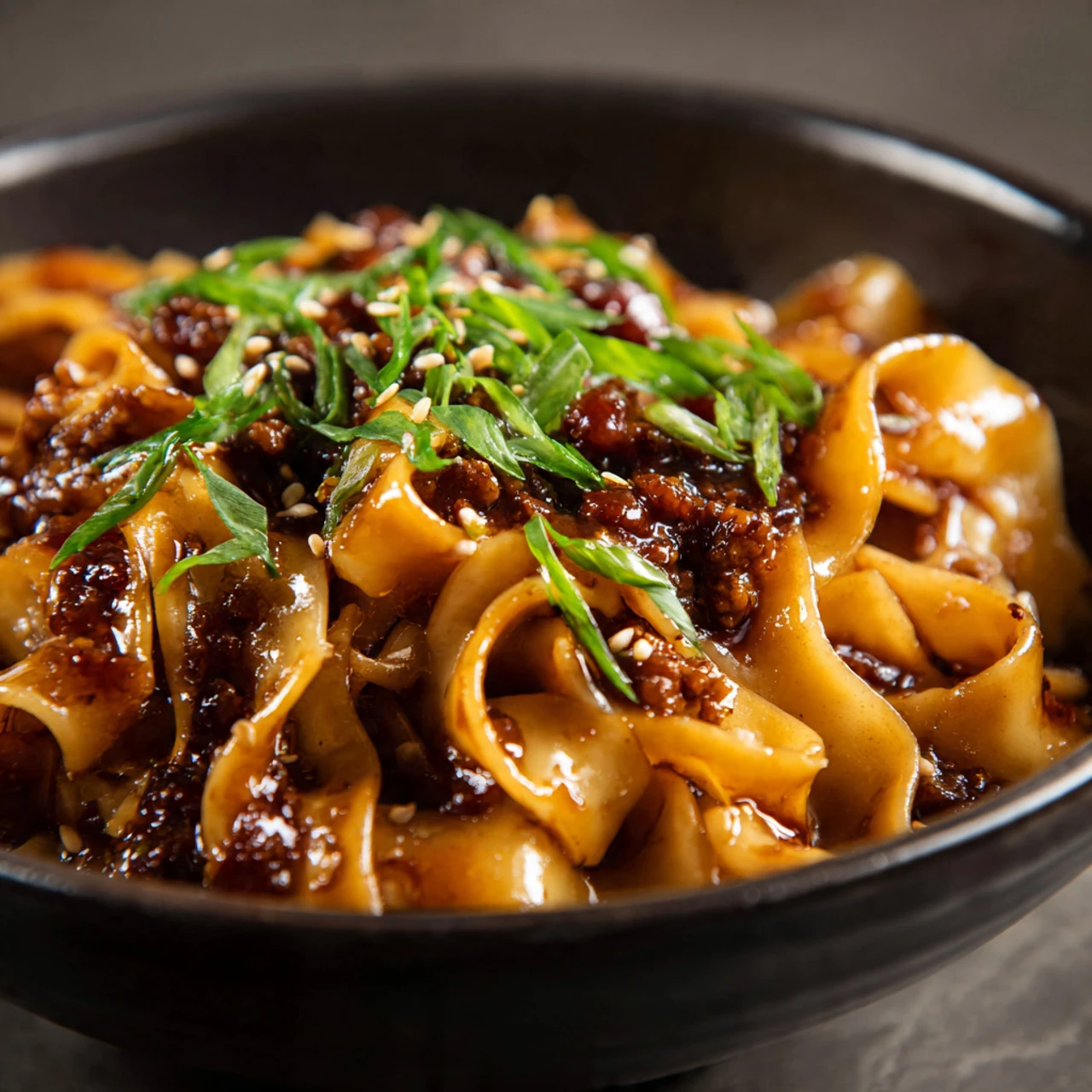 Potsticker Noodle Bowl with Pork & Cabbage Slaw
