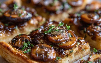 Puff Pastry Mushroom Tart