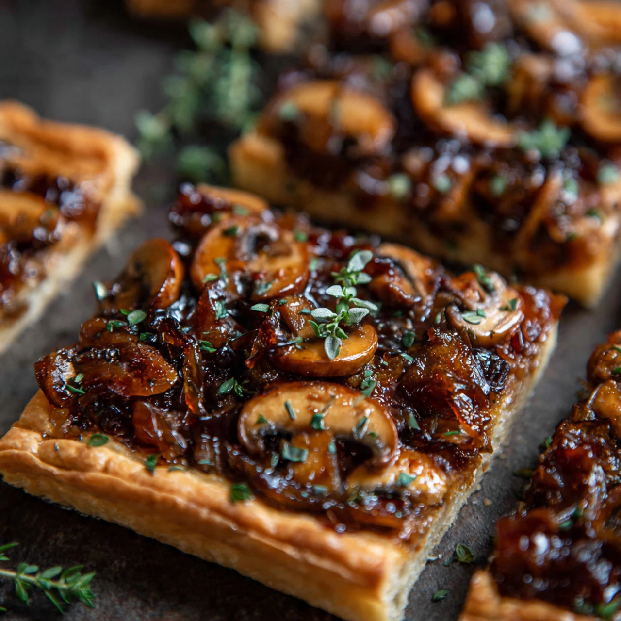 Puff Pastry Mushroom Tart Puff Pastry Mushroom Tart