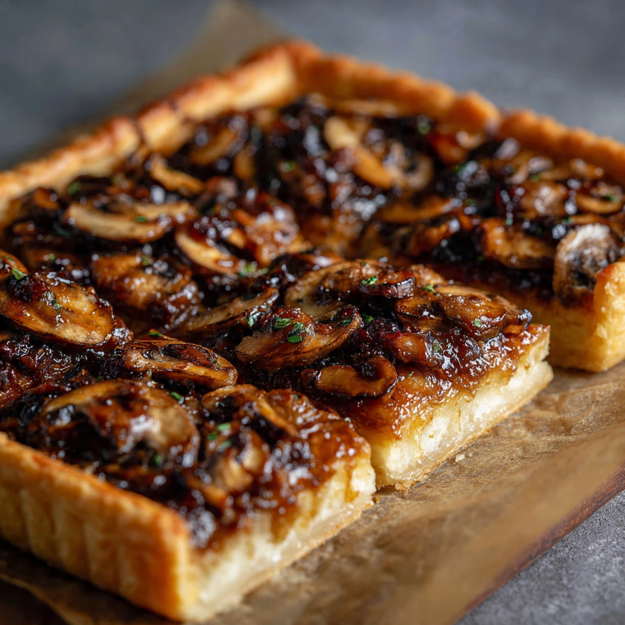 Puff Pastry Mushroom Tart Puff Pastry Mushroom Tart