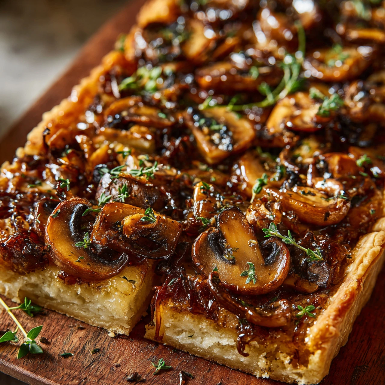 Puff Pastry Mushroom Tart Puff Pastry Mushroom Tart