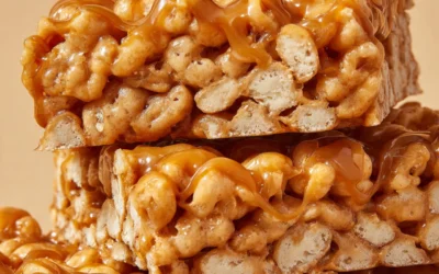 samoa (caramel delite) rice krispie treats